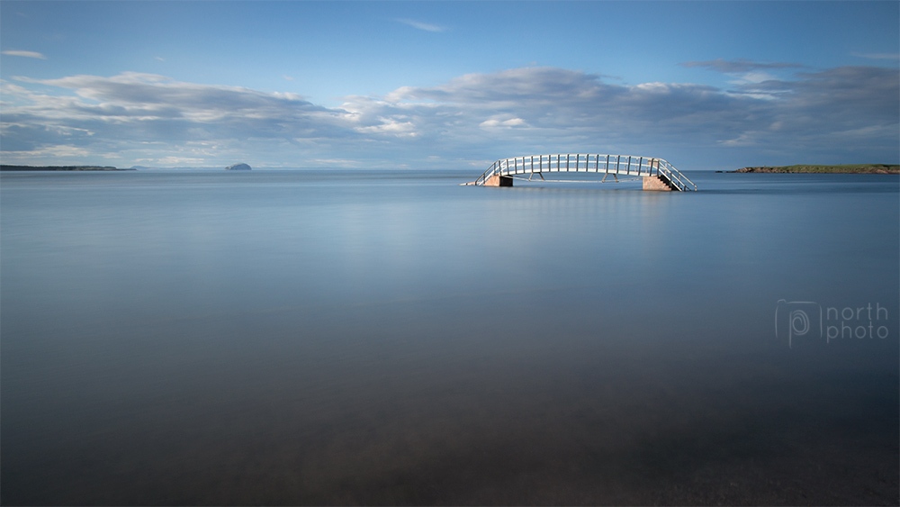 Belhaven Bridge at high tide