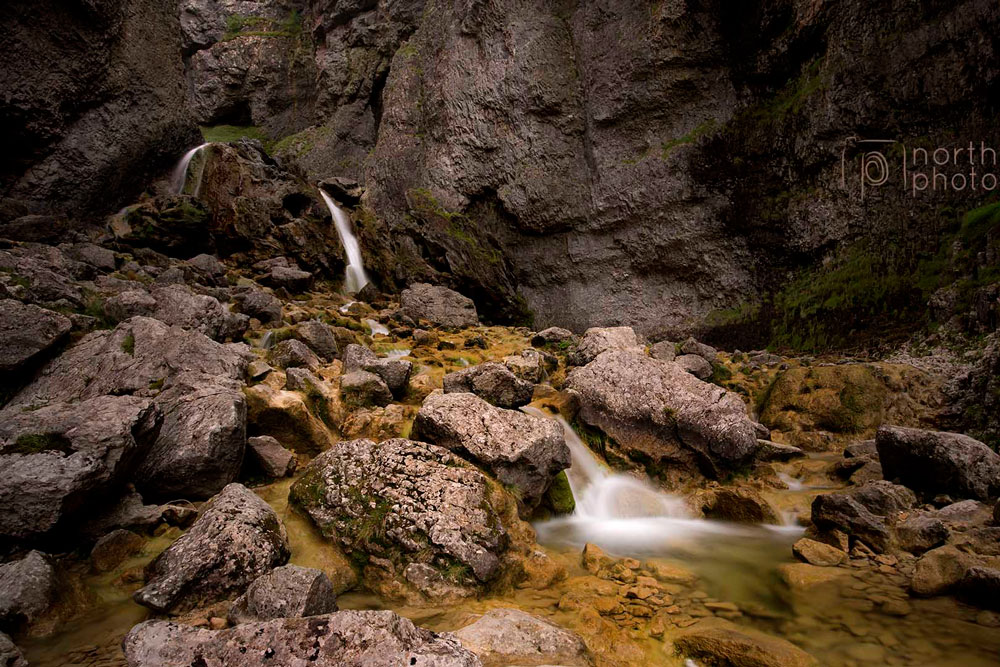 Waterfall in the depths of Gordale Scar