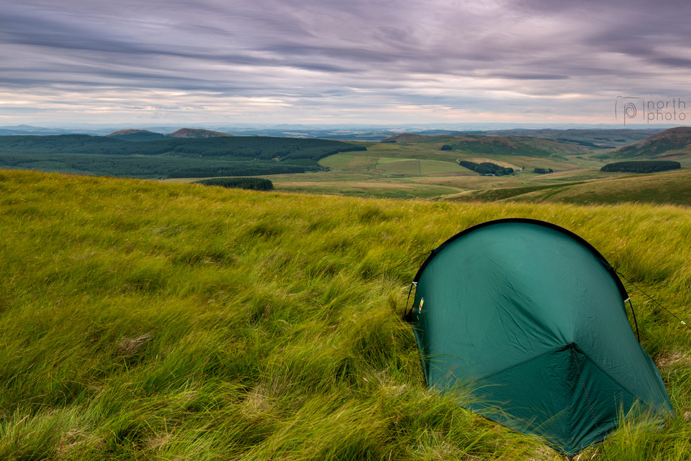 Wild camping on Grindstone Law