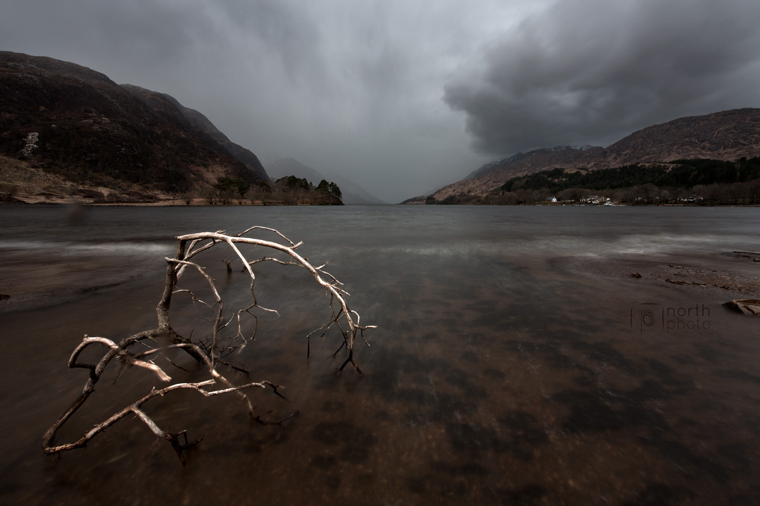 Loch Shiel under storm clouds