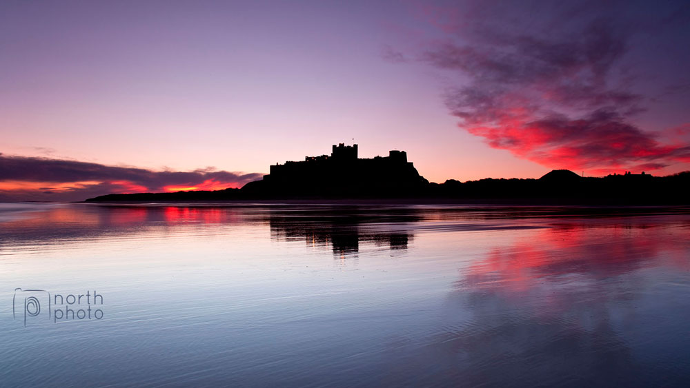 Bamburgh Castle at Sunrise