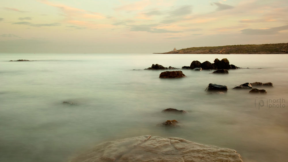 The Bathing House from Cullernose Point