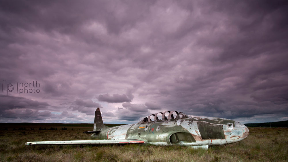 Fighter jet target at RAF Spadeadam