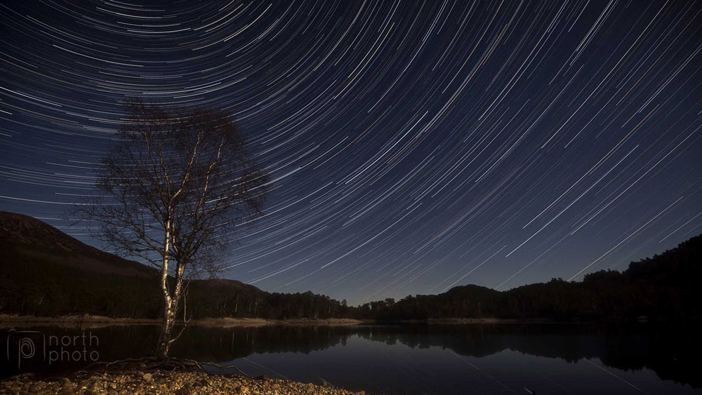 Loch Beinn a'Mheadhoin under the stars