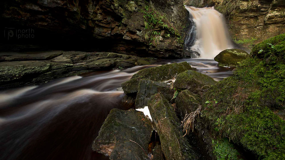 Hareshaw Linn in full flow