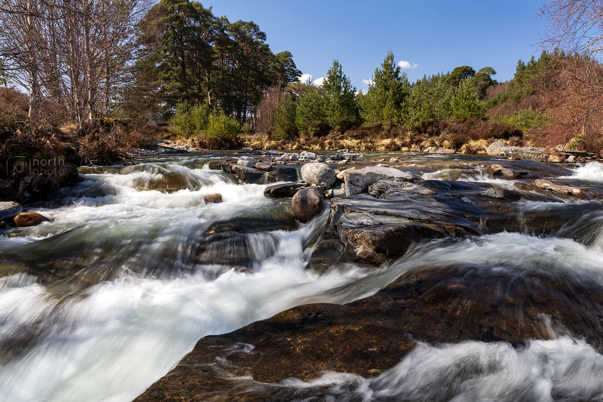 Cascades on the River Quoich, Cairngorms