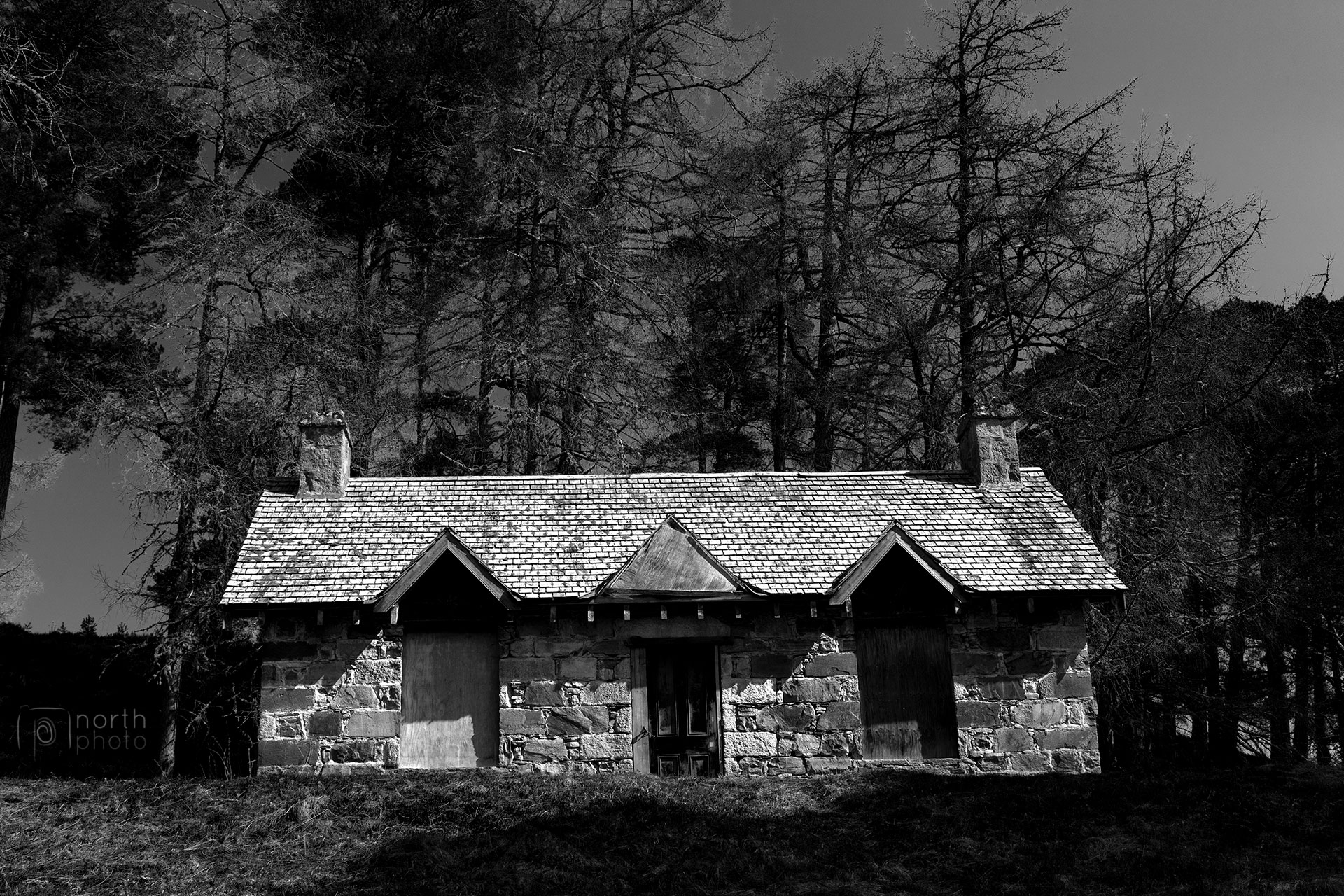 An abandoned cottage in Glen Quoich, Cairngorms National Park