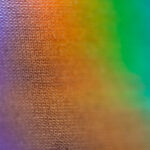 Macro photo of rainbow material